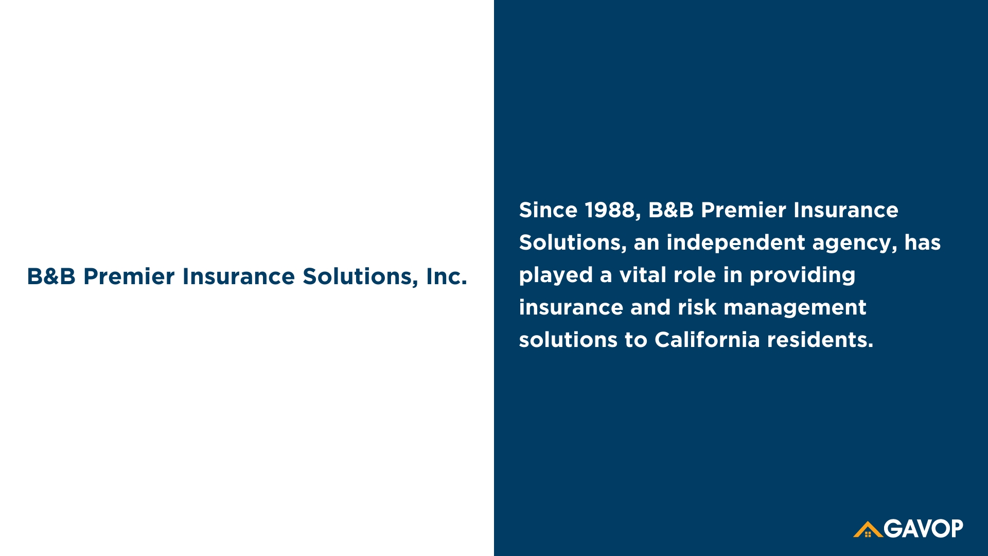 B&B Premier Insurance Solutions, Inc.